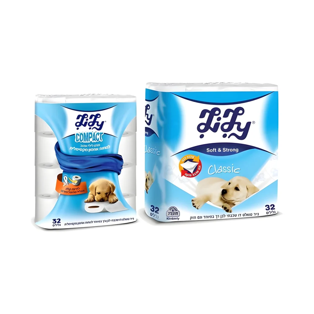 נייר טואלט טישו 32 יח לילי חוגלה תאית